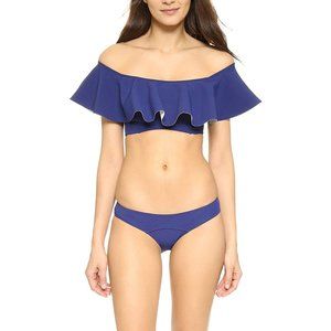 Lisa Marie Fernandez Blue Off-Shoulder Bikini
